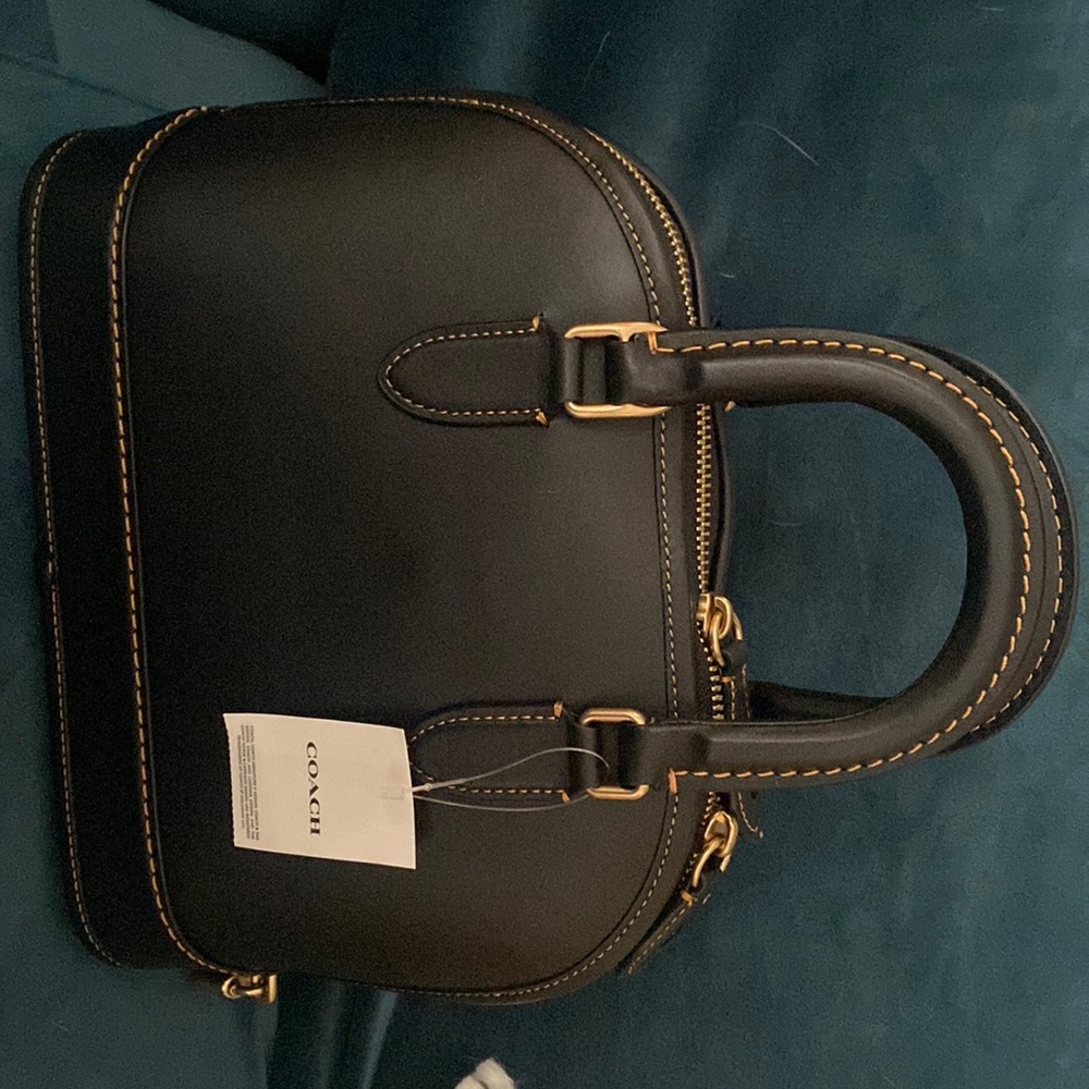 Coach black revel dome bag